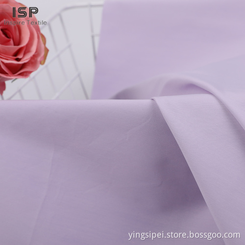 Stock Solid Plain Polyester Clothes Cotton Fabric